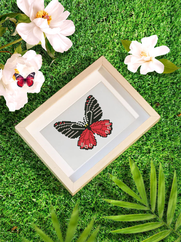 Set of 12 Butterflies - Mini Diamond Painting Kits
