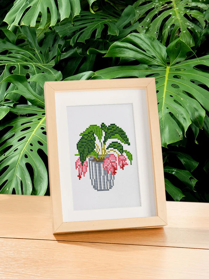 Set of 12 Potted Plants - Mini Diamond Painting Kits