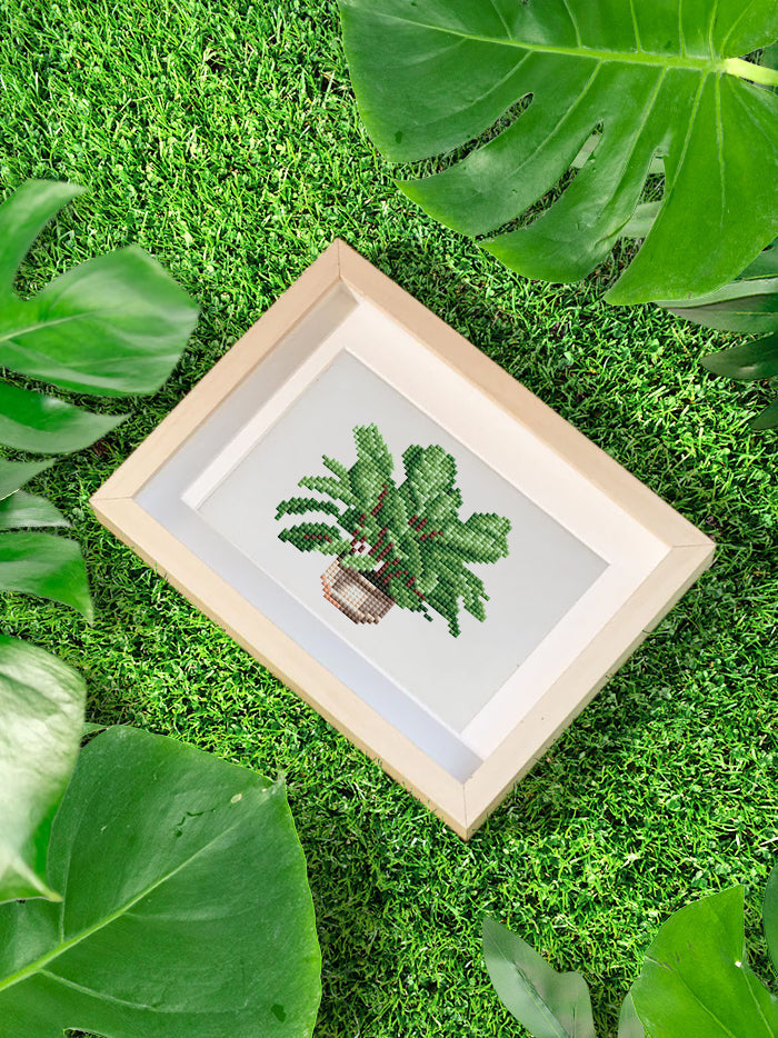 Set of 12 House Plants - Mini Diamond Painting Kits