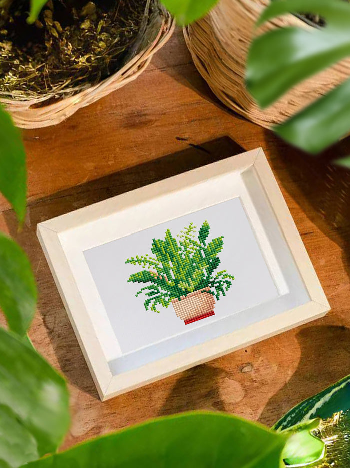 Set of 12 House Plants - Mini Diamond Painting Kits