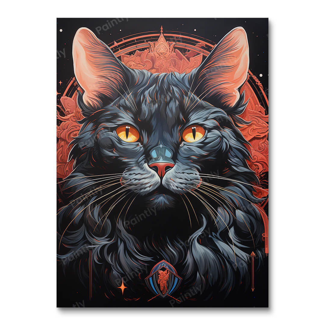 Psychedelic Paws (Diamond Painting)