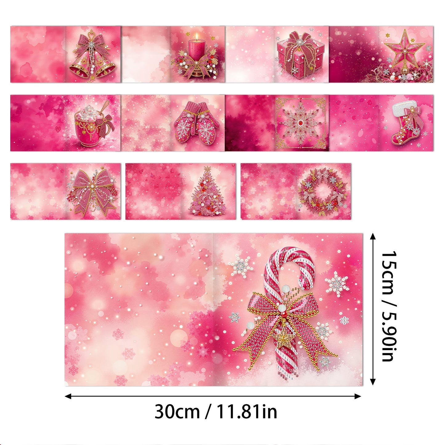Pretty in Pink Christmas Cards