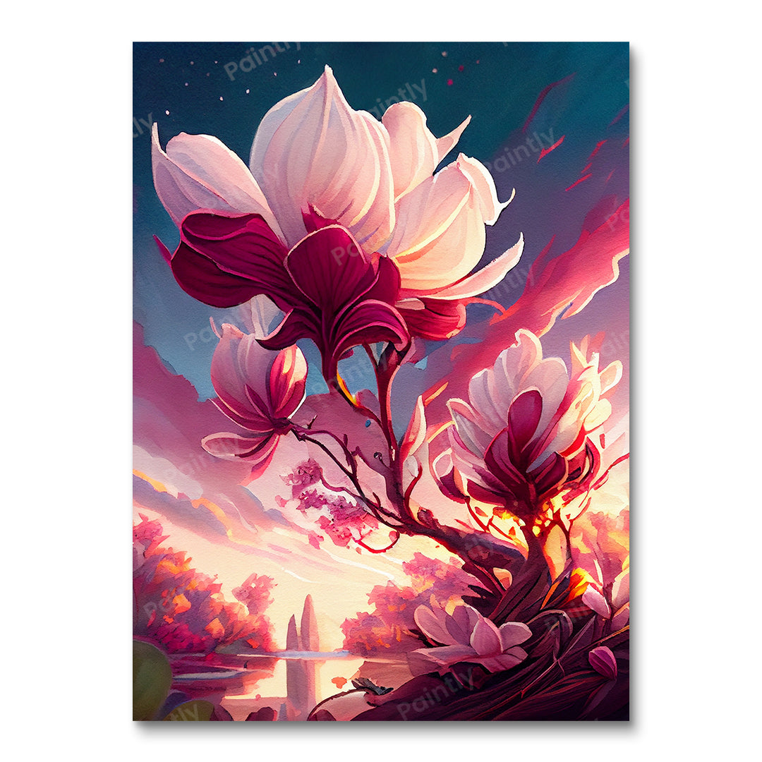 Magnolia Flowers V (Diamond Painting)