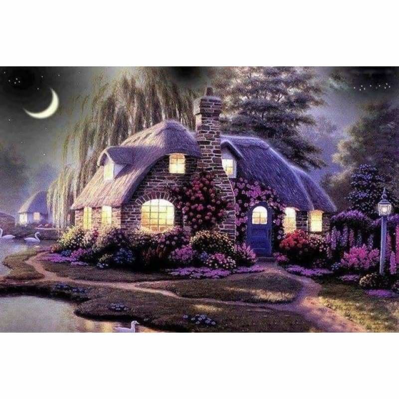 Full Drill - 5D DIY Diamond Painting Kits Cartoon Landscape Natural Cottage - NEEDLEWORK KITS