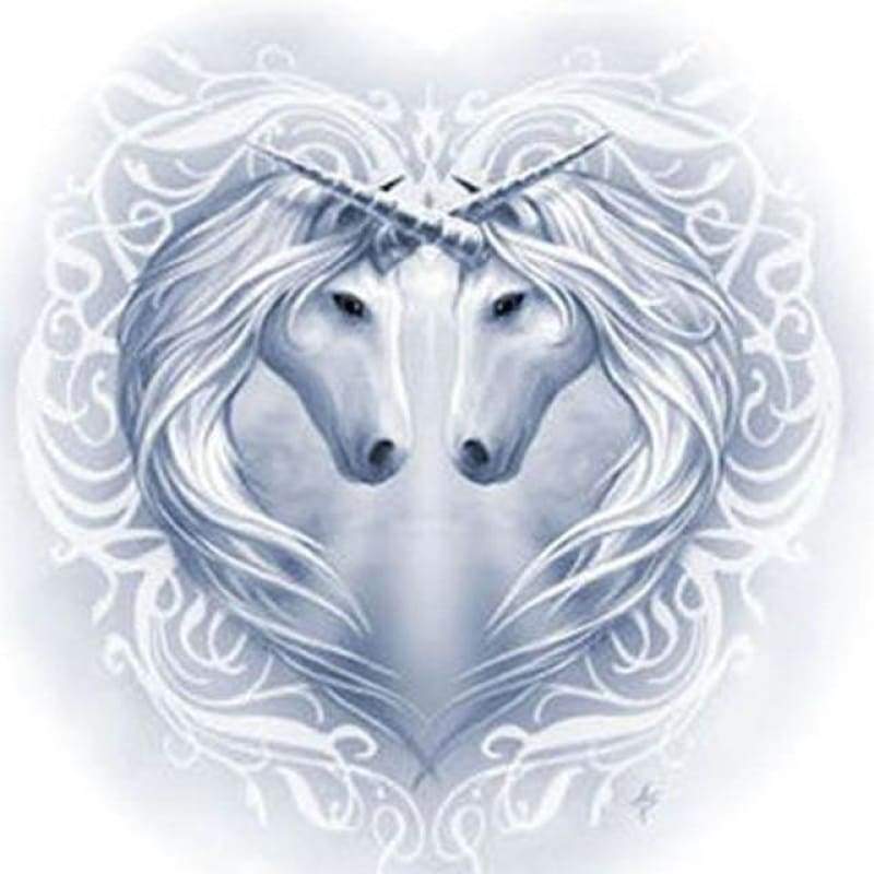 2019 Dream White Unicorn Diy 5d Diamond Embroidery Kits VM3522 For Beginner - NEEDLEWORK KITS