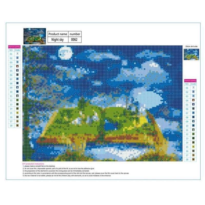 Fantasy Mystical Pattern Full Drill - 5D Diy Diamond Painting Kits QB7101 - NEEDLEWORK KITS