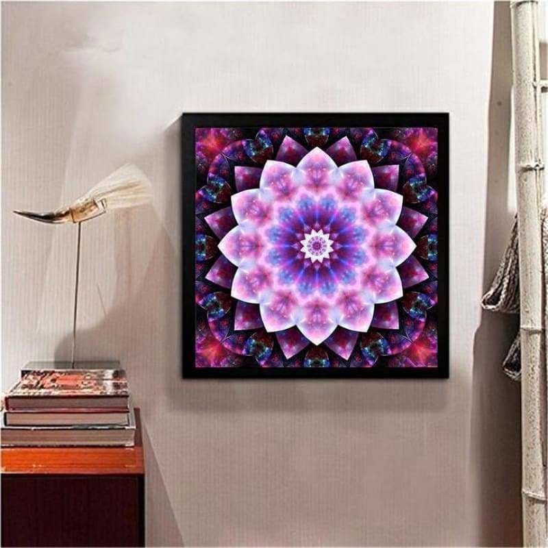 Hot Sale Crystal Abstract Mandala Full Drill - 5D Diy Diamond Painting Kits BQ5002 - NEEDLEWORK KITS