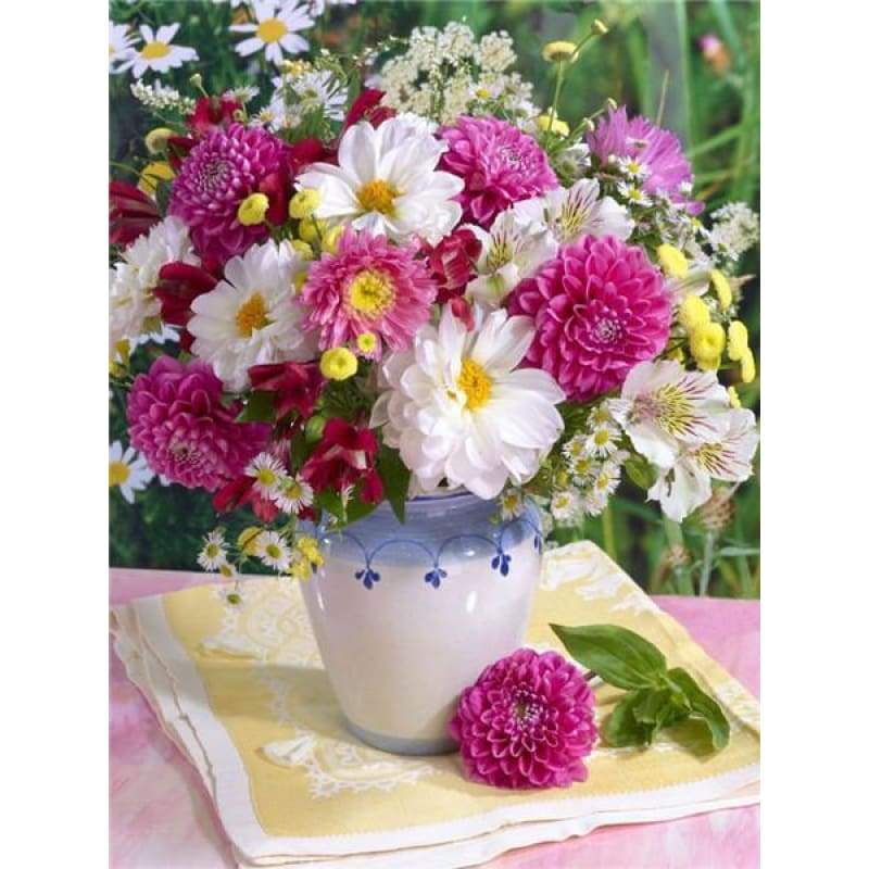 2019 Hot Sale Wall Decor Diy Diamond Embroidery Flower 5D Kit VM4063 - NEEDLEWORK KITS