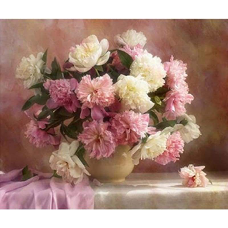 2019 New Hot Sale Popular Pink And Red Flowers 5d Diy Diamond Art Kits VM3533 - NEEDLEWORK KITS