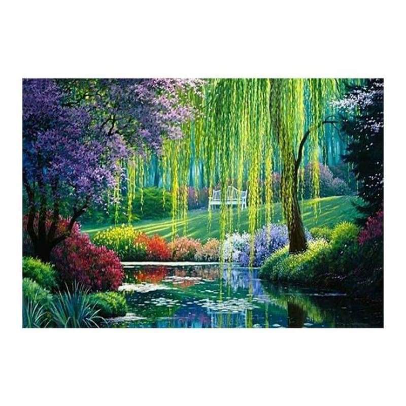2019 New Hot Sale Quiet And Beautiful Natural Rhinestone Cross Stitch VM1387 - NEEDLEWORK KITS