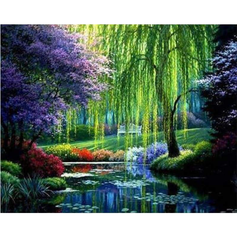 2019 New Hot Sale Quiet And Beautiful Natural Rhinestone Cross Stitch VM1387 - NEEDLEWORK KITS