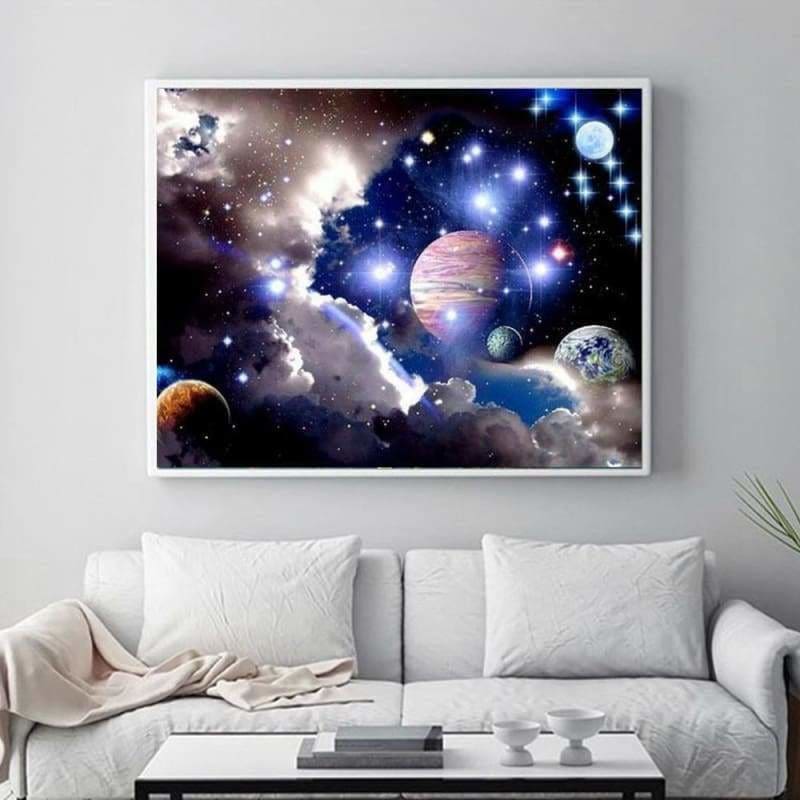 New Hot Sale Space Star Wall Decor Full Drill - 5D Diy Diamond Painting Kits VM7885 - NEEDLEWORK KITS