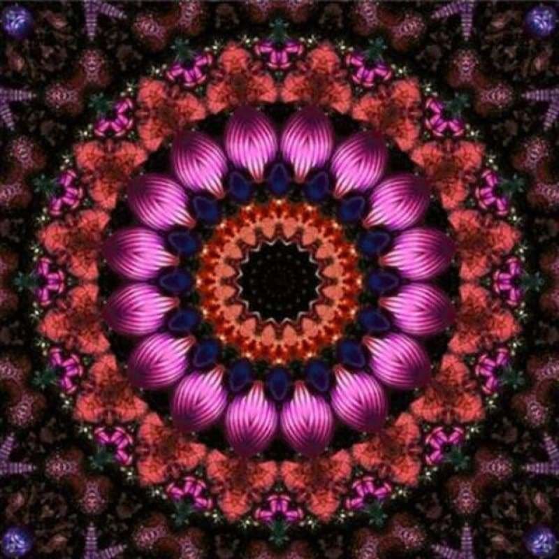 New Modern Art Abstract Mandala Pattern Full Drill - 5D Diy Diamond Painting Kits VM8667 - NEEDLEWORK KITS