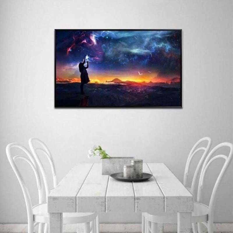 Night Sky Landscape Full Drill - 5D Diy Diamond Painting Kits QB6538 - NEEDLEWORK KITS