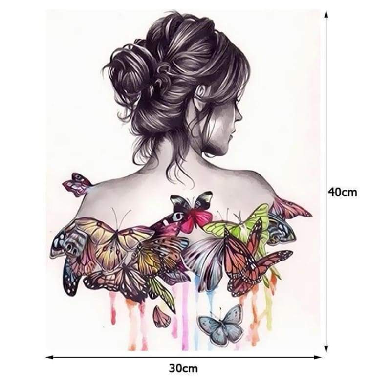 2019 Special Beauty And Butterfly Diy Diamond Embroidery 5D Kits VM4081 - NEEDLEWORK KITS