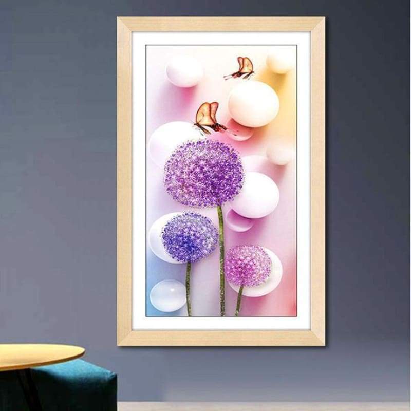 2019 Special Cheap Modern Art Lavender Diy Dandelion Diamond Embroidery VM1077 - NEEDLEWORK KITS