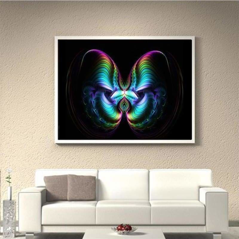 Full Drill - 5D DIY Diamond Painting Kits Abstract Colorful Butterfly - NEEDLEWORK KITS