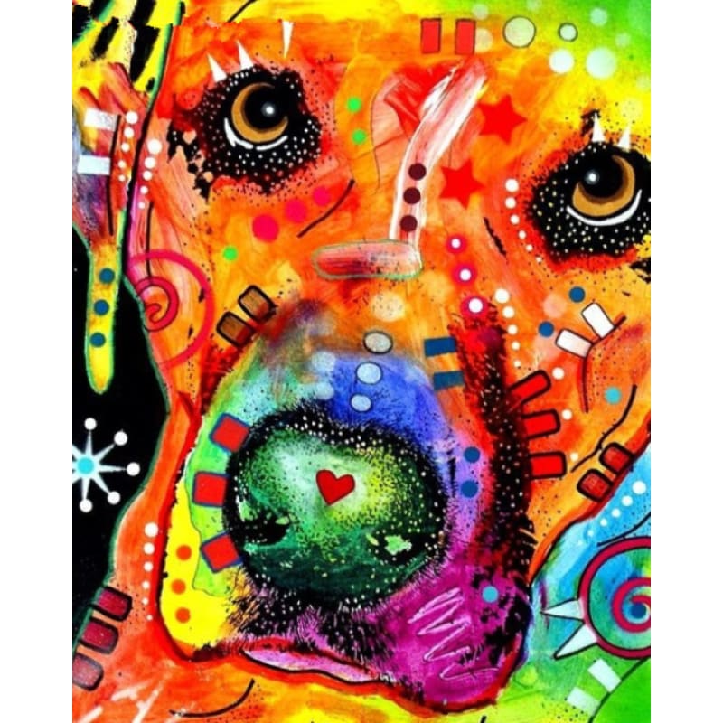 Colorful Dog Full Drill - 5D Diy Rhinestone Diamond Painting