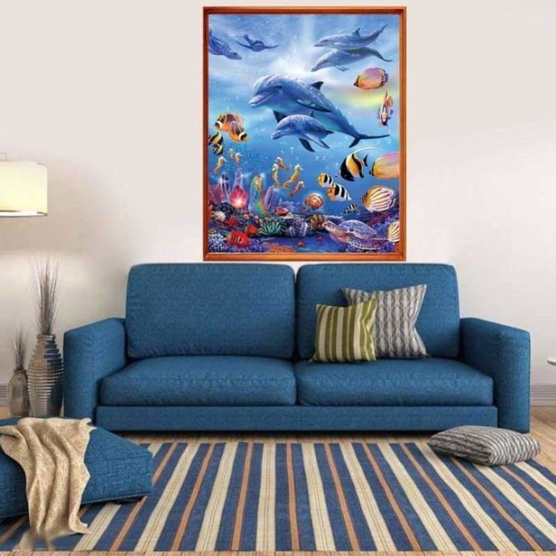 Dream Sea Animal Dolphin Full Drill - 5D Diy Diamond
