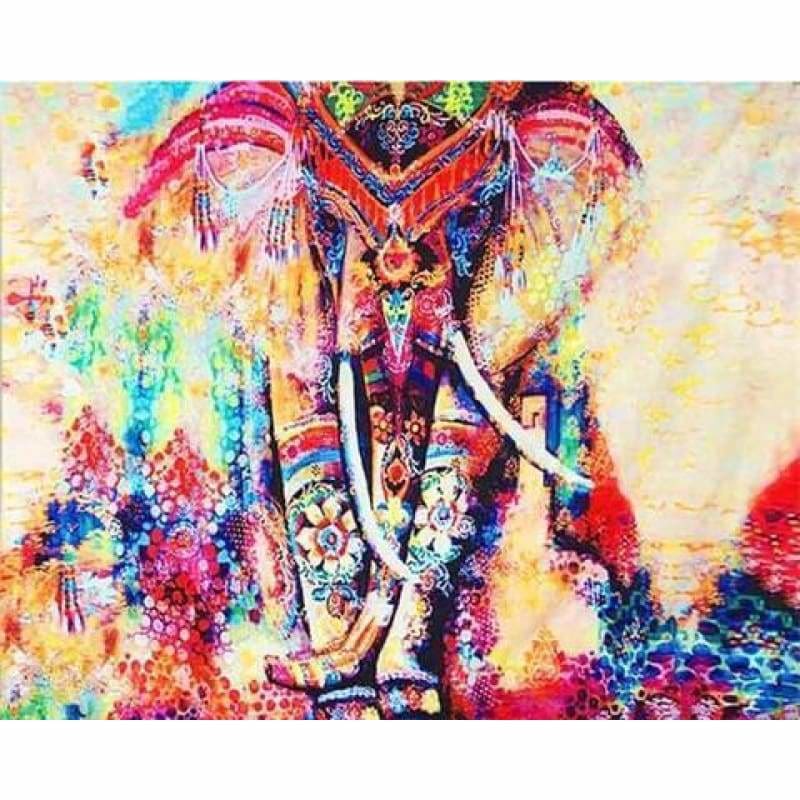Full Drill - 5D DIY Diamond Painting Kits Colorful Elephant - NEEDLEWORK KITS