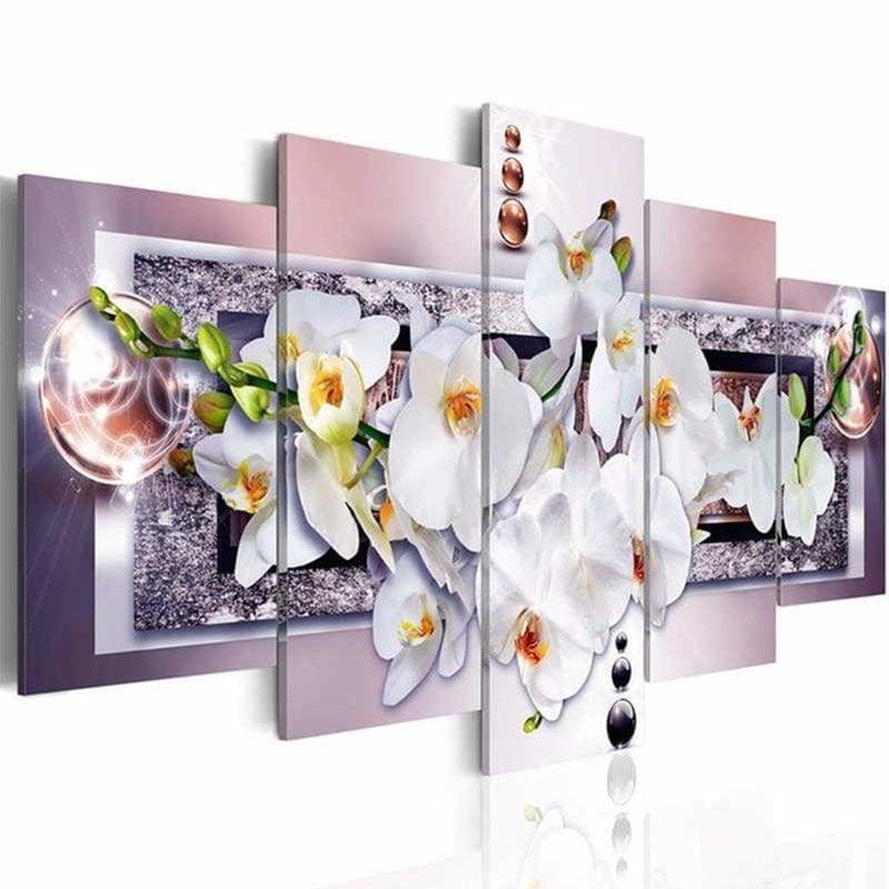 Full Drill - 5D Diamond Painting Kits Orchid Flowers
