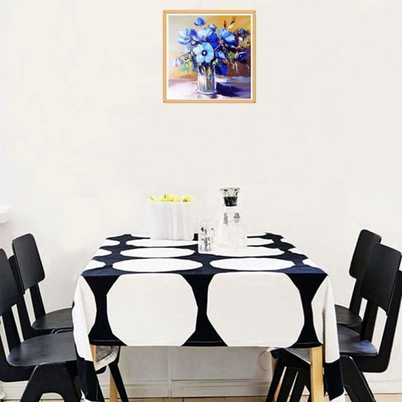 Full Drill - 5D Diamond Painting Kits Watercolored Blue