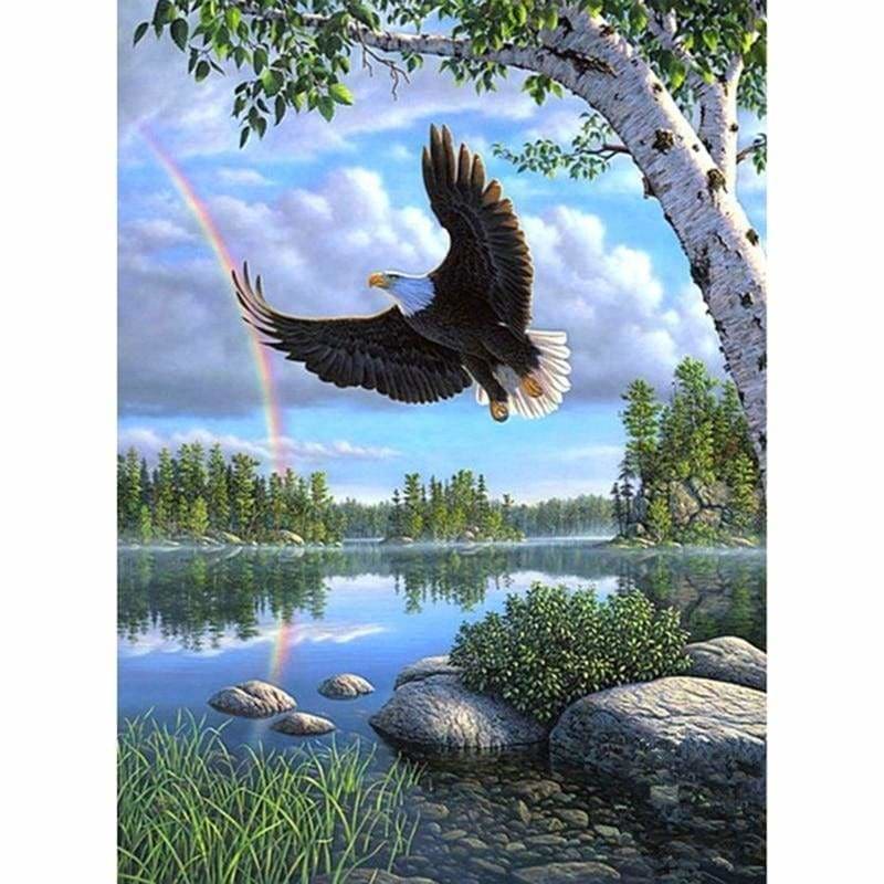 Full Drill - 5D DIY Diamond Painting Kits Animals Eagle
