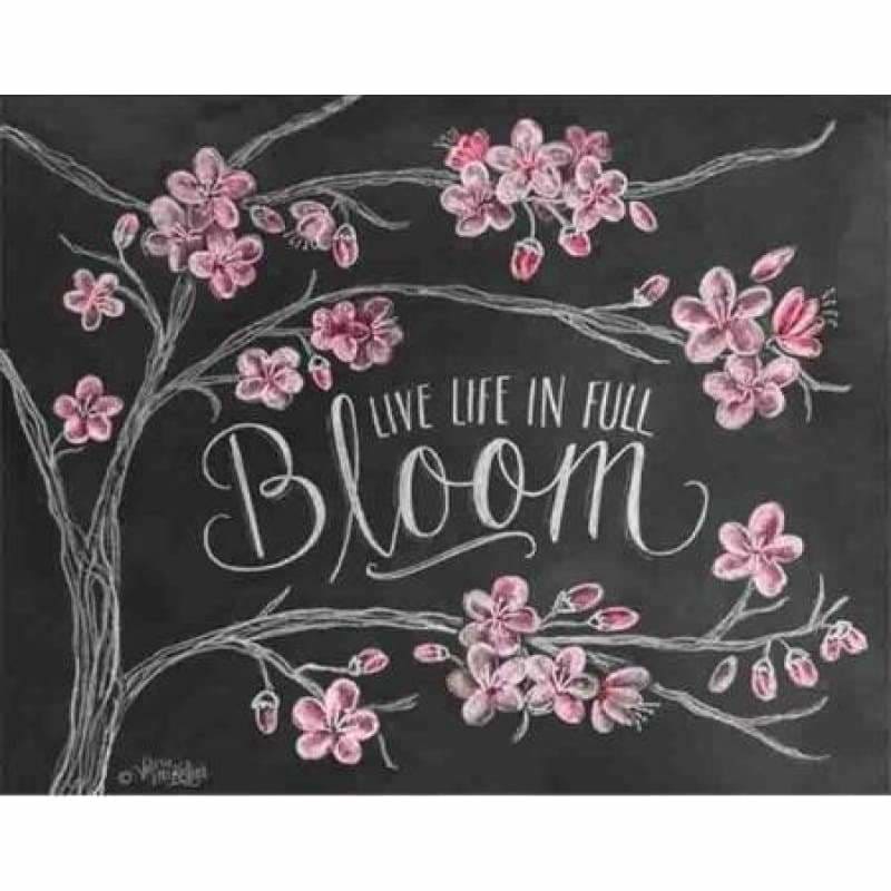 Full Drill - 5D DIY Diamond Painting Kits Bloom Blackboard