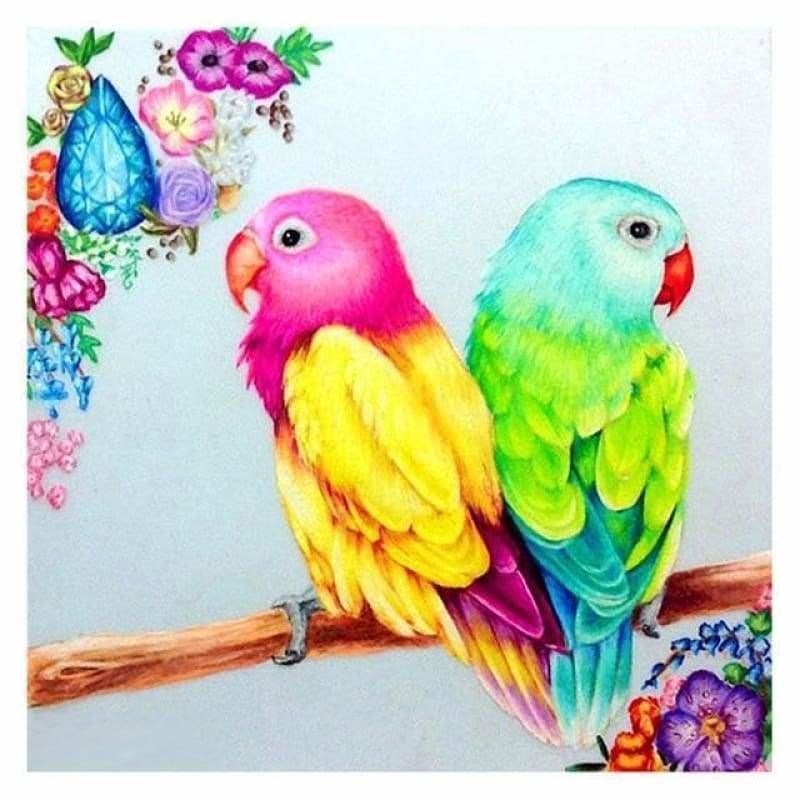 Full Drill - 5D DIY Diamond Painting Kits Cartoon Birds On