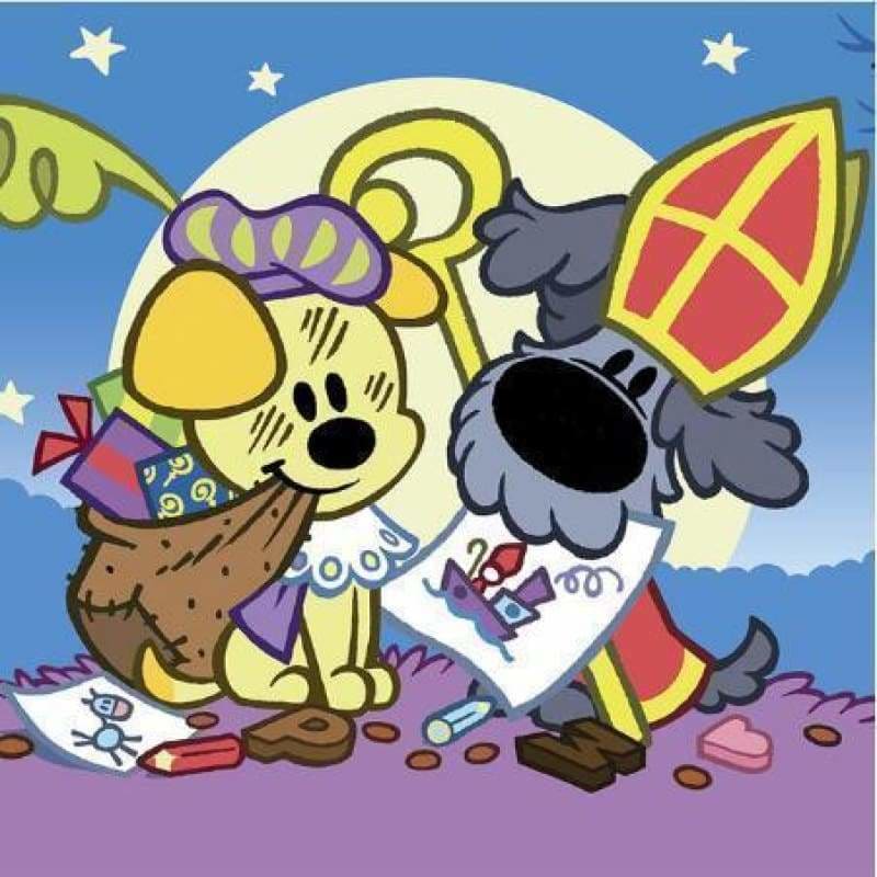 Full Drill - 5D DIY Diamond Painting Kits Cartoon Dogs Love