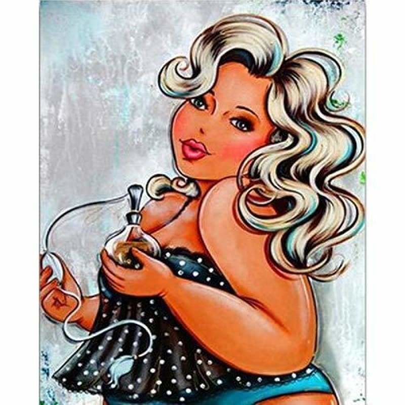 Full Drill - 5D DIY Diamond Painting Kits Cartoon Fat Woman