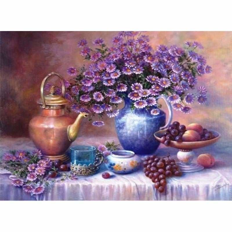 Full Drill - 5D DIY Diamond Painting Kits Cartoon Flowers