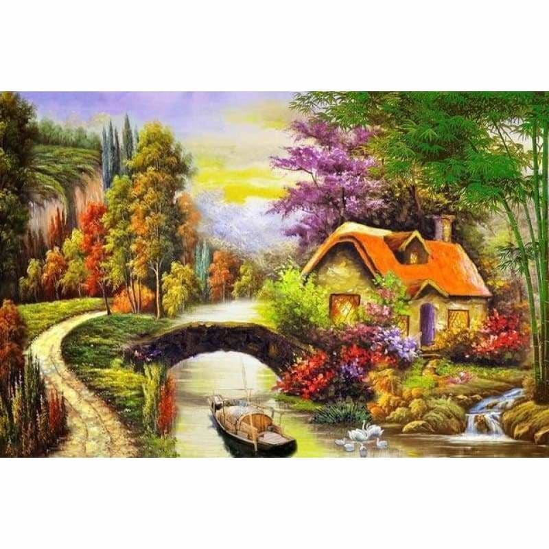 Full Drill - 5D DIY Diamond Painting Kits Cartoon Landscape