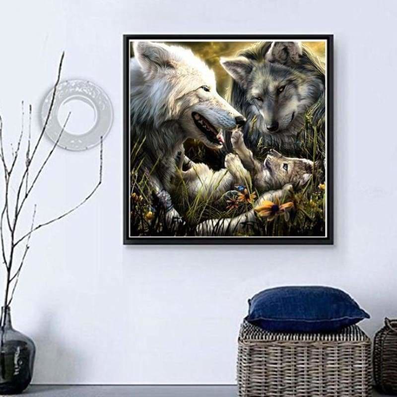 Full Drill - 5D DIY Diamond Painting Kits Cartoon Warm Wolf