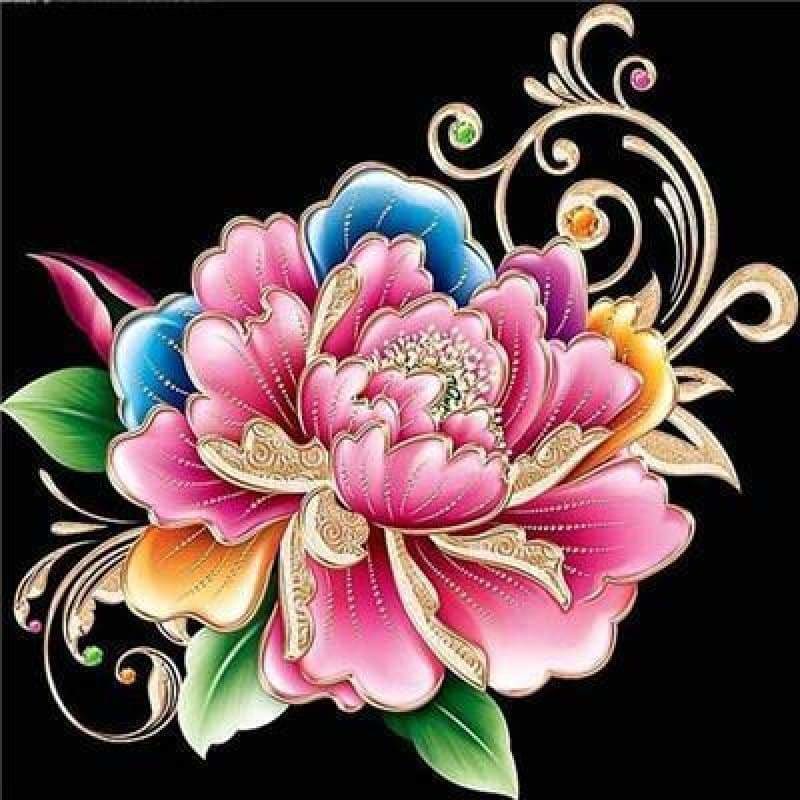 Full Drill - 5D DIY Diamond Painting Kits Colorful Flower