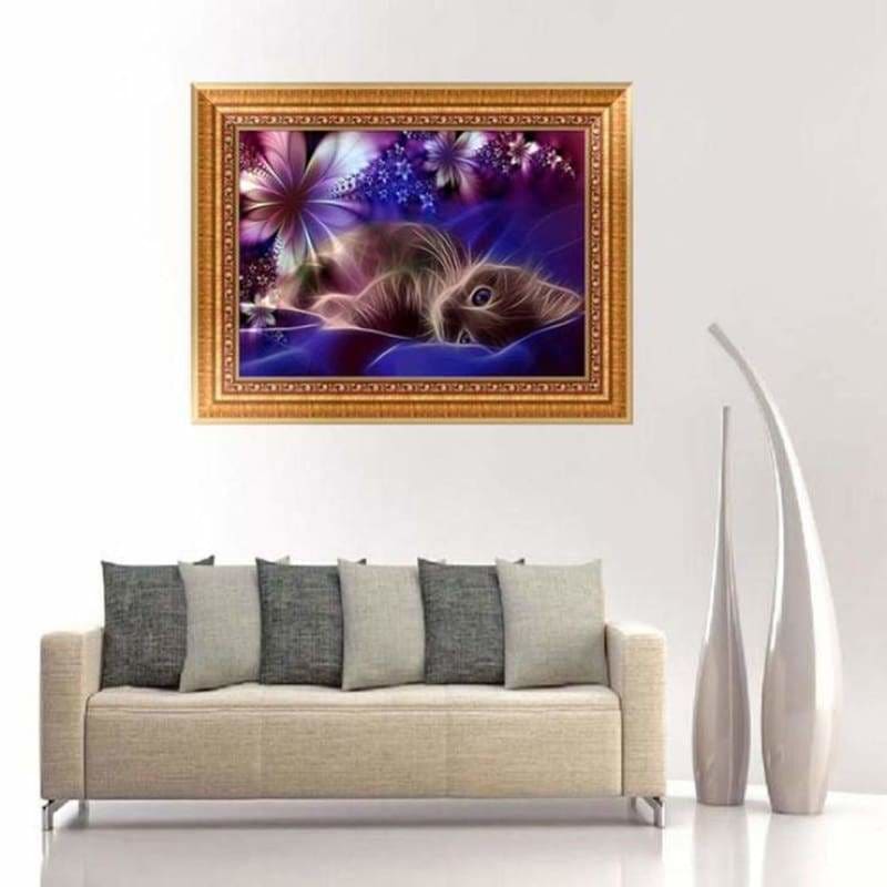 Full Drill - 5D DIY Diamond Painting Kits Dream Cat And