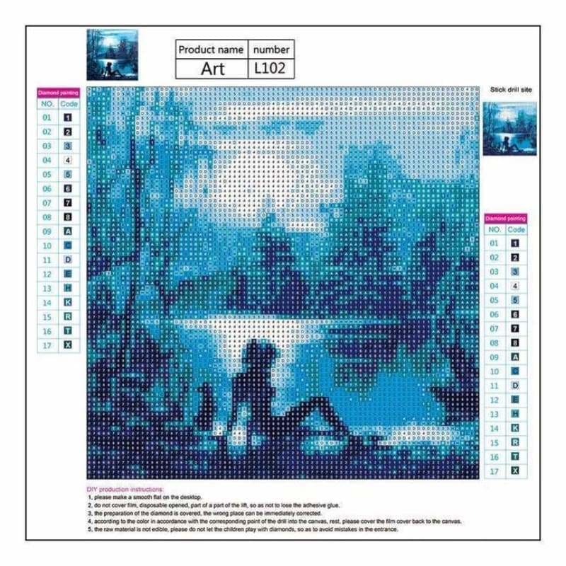 Full Drill - 5D DIY Diamond Painting Kits Dream Moon Scene