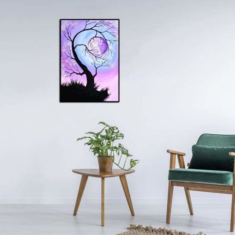 Full Drill - 5D DIY Diamond Painting Kits Dream Moon Tree -