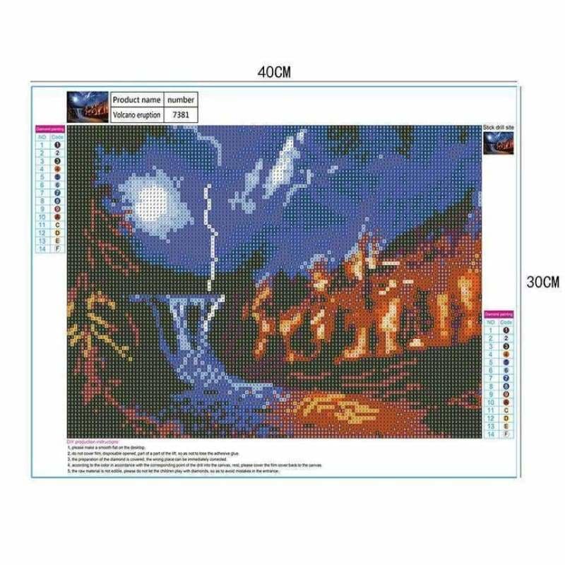 Full Drill - 5D DIY Diamond Painting Kits Dream Mountain