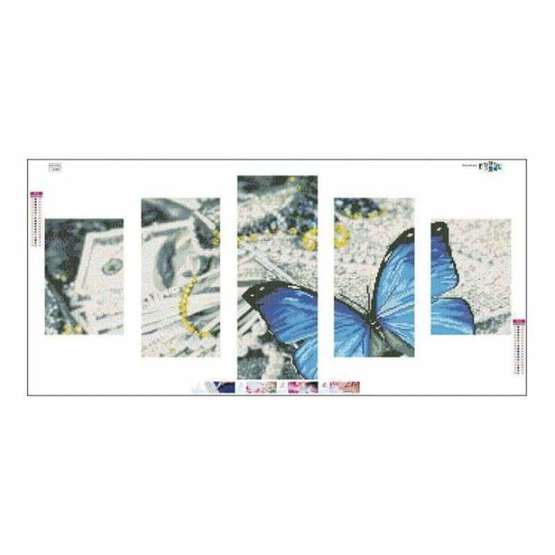 Full Drill - 5D DIY Diamond Painting Kits Multi Panel Blue