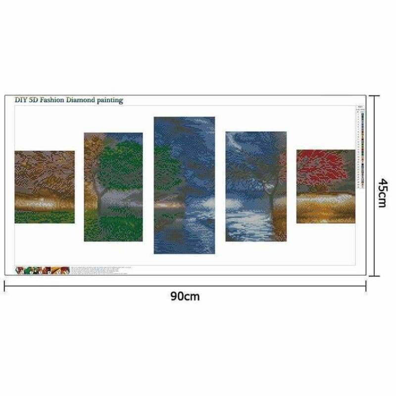 Full Drill - 5D DIY Diamond Painting Kits Multi Panel Four