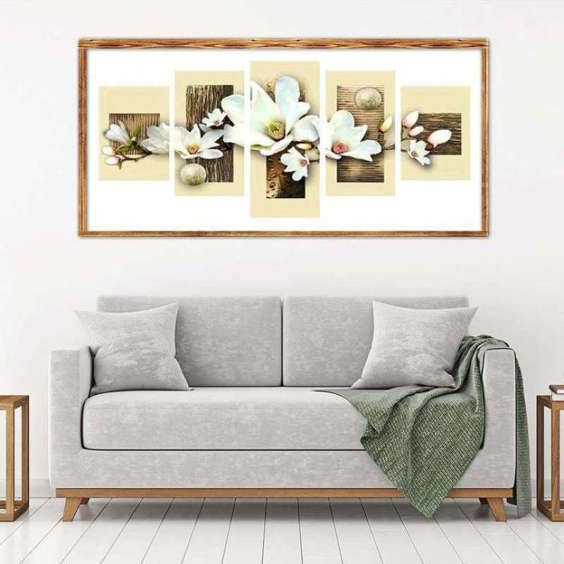 Full Drill - 5D DIY Diamond Painting Kits Multi Panel White