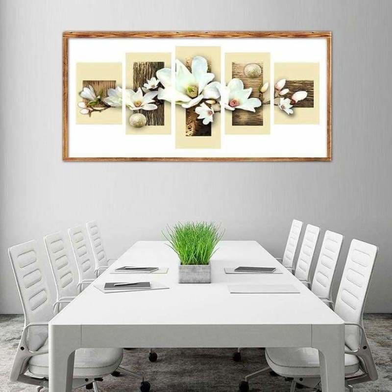 Full Drill - 5D DIY Diamond Painting Kits Multi Panel White