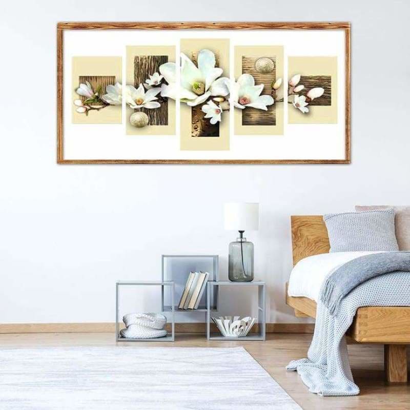 Full Drill - 5D DIY Diamond Painting Kits Multi Panel White