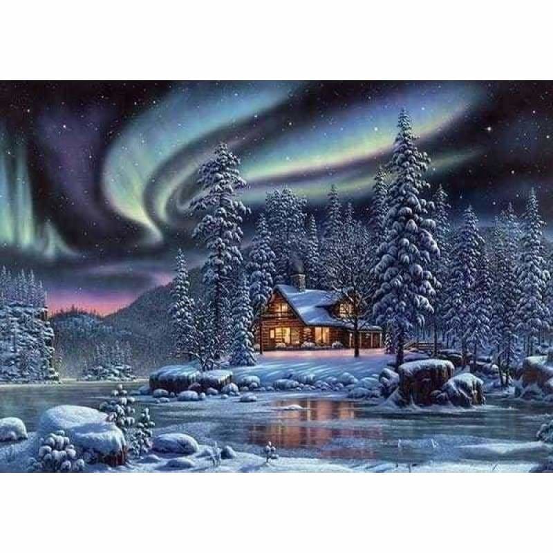Full Drill - 5D DIY Diamond Painting Kits Snow Forest Scenic ...