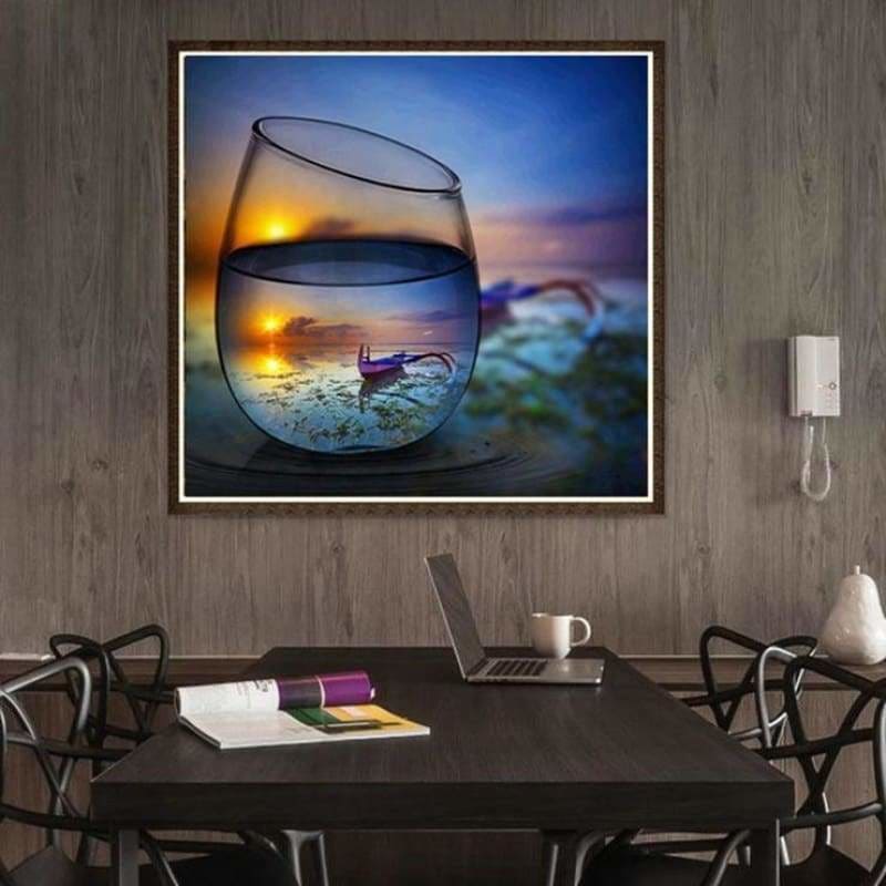 Full Drill - 5D DIY Diamond Painting Kits World In Glass