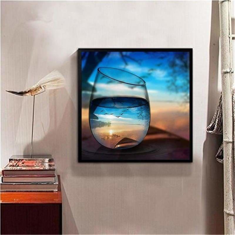 Full Drill - 5D DIY Diamond Painting Kits World In Glass