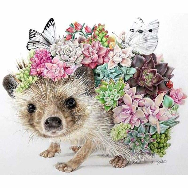 Full Square Drill Hedgehog Full Drill - 5D Diy Diamond