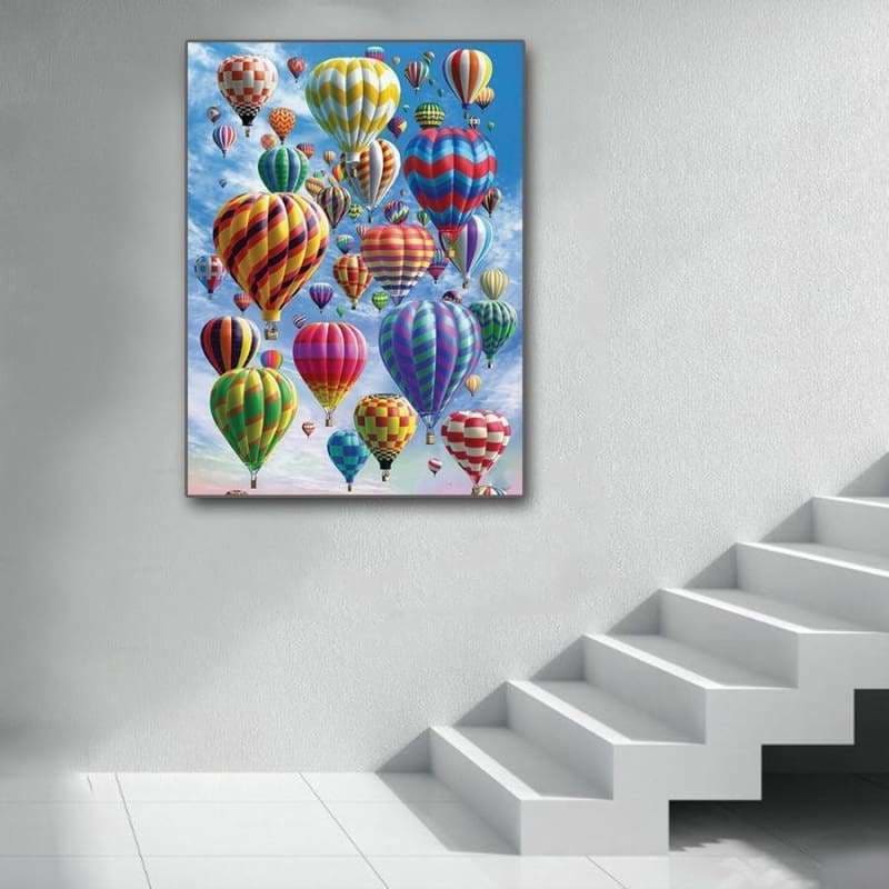 Full Square Drill Hot Air Balloon Full Drill - 5D Diy