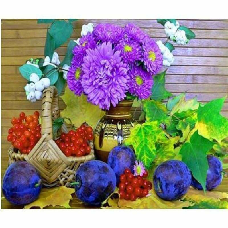 Hot Sale Colorful Flower Wall Decor Full Drill - 5D Diy